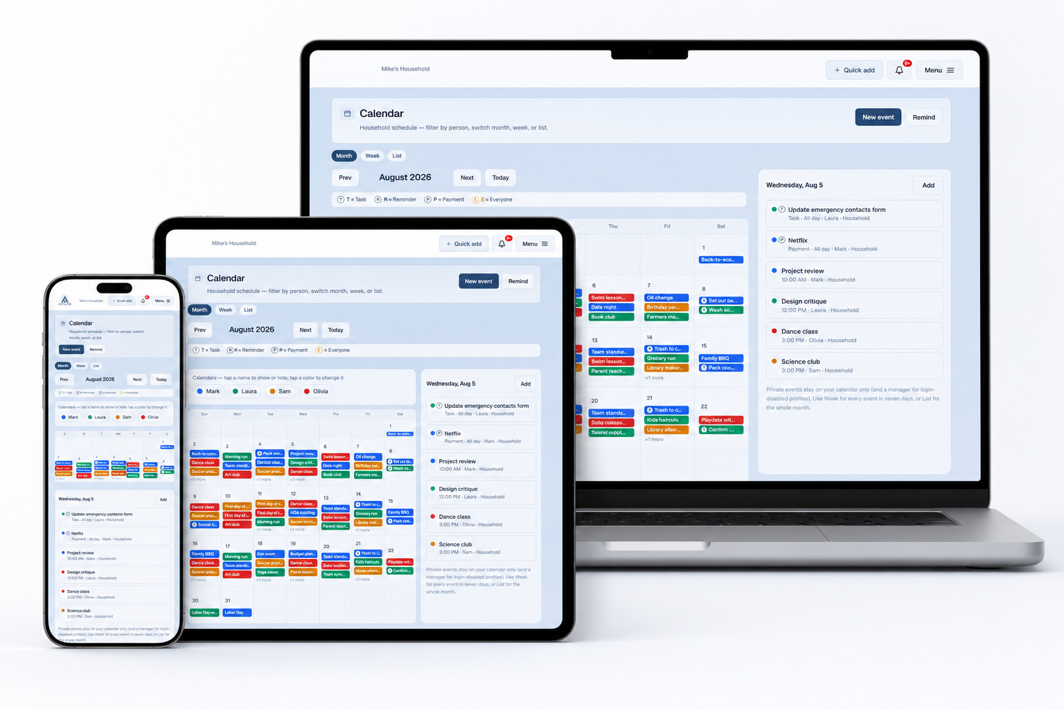 Atlas on iPhone, Android, tablet, and desktop — always in sync